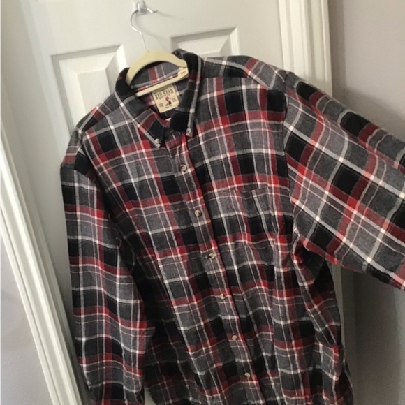 Red Head Men’s flannel shirt, 2XL, gray plaid VGC - Picture 3 of 5
